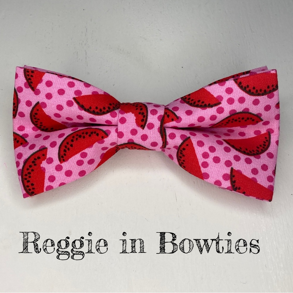 Pet Bowtie Watermelon & Polkadots
